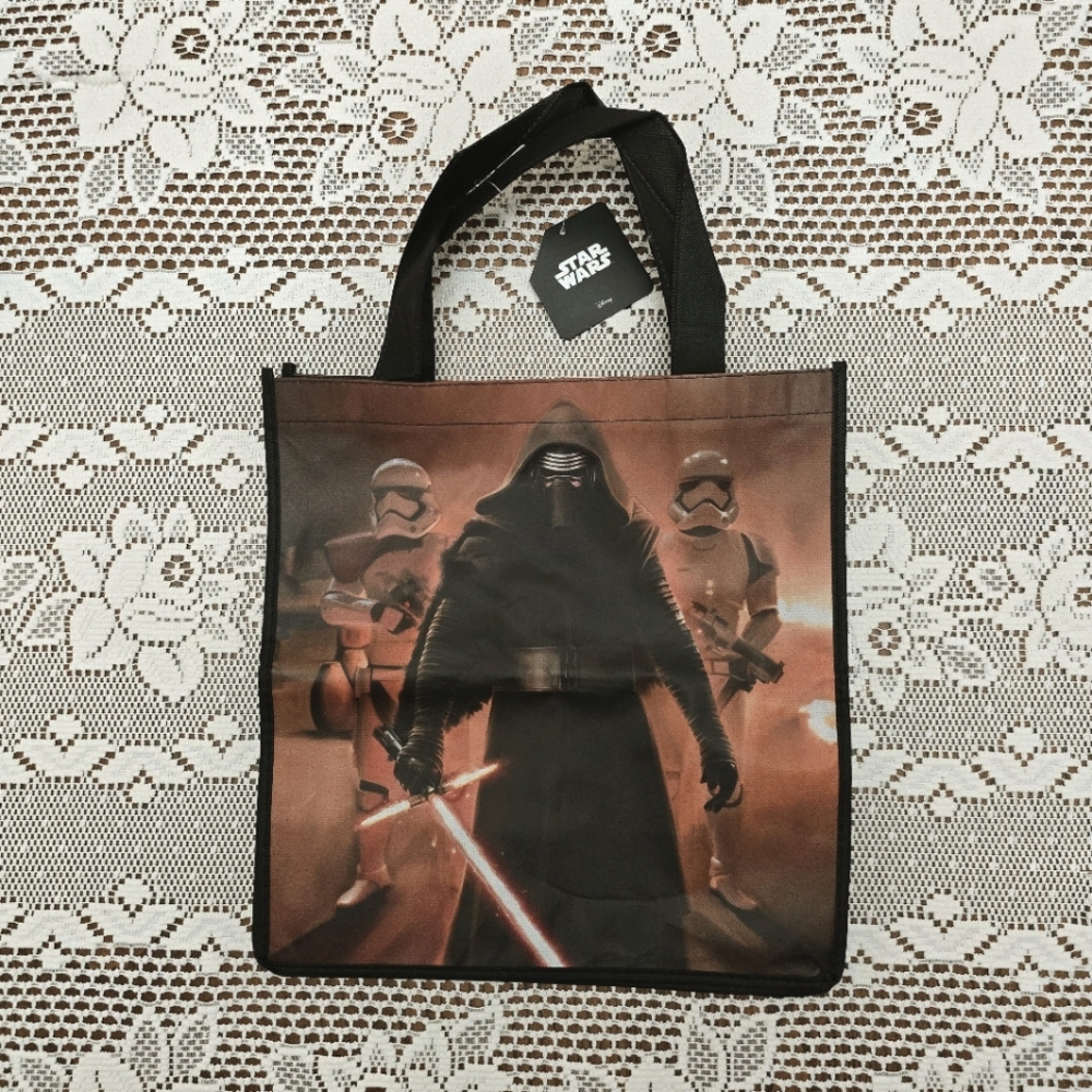 NWT Star Wars Reusable Tote Bag Disney Kylo Ren Stormtrooper The Force Awakens